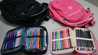 ARRUMANDO MEU ESTOJO PARA O PRIMEIRO DIA DE AULA E O QUE SOBROU DO ANO PASSADO