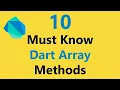 10 Must Know Dart Array Methods