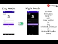 Switch between NIGHT and DAY MODE within your app at any android API level in Android Studio latest
