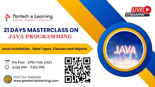 DAY 01 - Java Installation Data Types Classes and Objects Java Programming Pantech eLearning