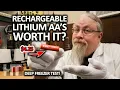 EBL Lithium Vs Ni-MH Rechargeable AA Batteries Review Freeze Test