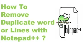 How To Remove Duplicate words or Lines with Notepad Notepad tips and tricks