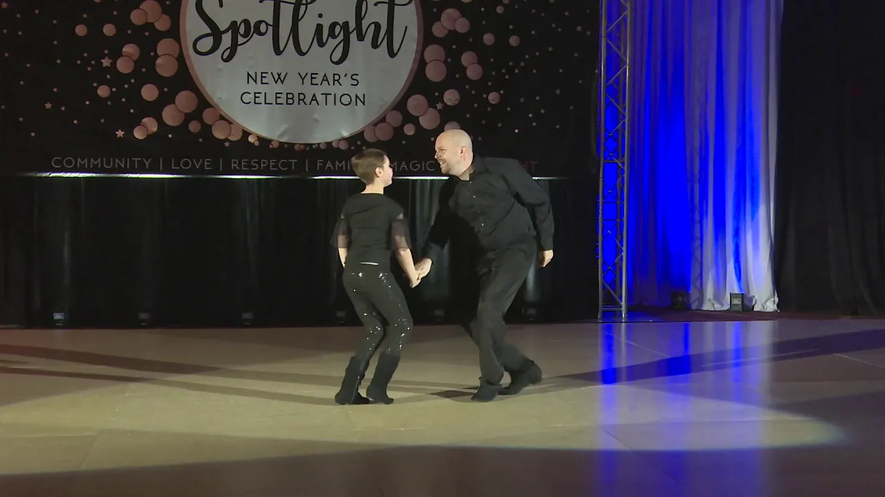 Spotlight New Years Pro Am Open Routine Lily Auclair with Matt Auclair