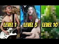 Download Lagu 10 Levels Of Iconic METAL Solos Pt.3 (From NOOB To IMPOSSIBLE) w/ Tabs!