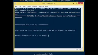 Math Game App in Python