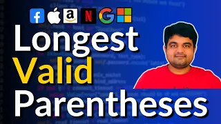 Longest Valid Parentheses LeetCode 32 Hard