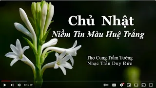 Chủ nhật niềm tin màu huệ trắng