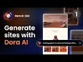 How to generate a website with Dora AI