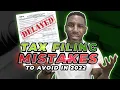 Tax Filing Mistakes To Avoid in 2026 Avoid Tax Refund Delay