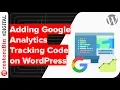 WordPress Easily insert Google Analytics tracking code without Plugin
