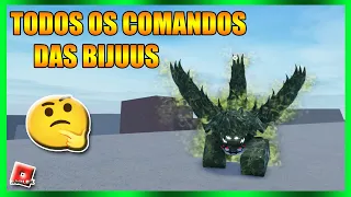 THESE ARE ALL BIJUUS COMMANDS in Shindo Life Shinobi Life 2 ROBLOX