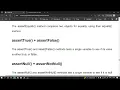 42 Different Assertion methods