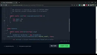 Reverse An Array Arrays HackerRank C Solution
