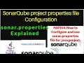 Part 09-SonarQube-How to configure and use sonar properties file for java project sonar properties