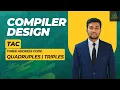 Three Address Code TAC Quadruples Triples Indirect Triples Compiler Design Bangla Tutorial
