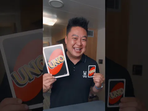 Cheating with GIANT UNO Cards