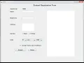 Java Swings - Student Registration