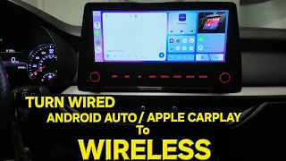 Binize wired to wireless carplay Android auto Ai box