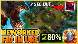 THE FIRST REWORKED FIDDLESTICKS IN URF ON YOUTUBE (7 SECOND ULT COOLDOWN) - BunnyFuFuu