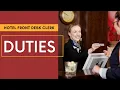 Front Desk Receptionist Duties Hotel Training Front Desk Clerk