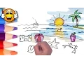 Coloring Pages For Kids Beach and Toys Coloring for Kids Bibabibo