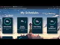 Building a schedule app using HTML CSS Js - Part 1 First step design