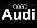How to Pronounce Audi