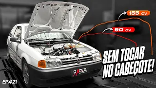 O aspirado do Canjica fechou com 155cv no Etanol!