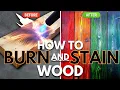Woodworking Art | Get Amazing Results With Color Stain | Shou Sugi Ban