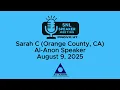 Sarah C Orange County CA - Al-Anon Speaker