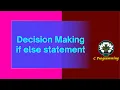 90 Decision Making - if else statement