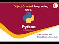 Python Tutorial Full Course OOPS Abstraction and Inheritance in Python part 28