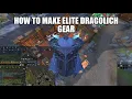 How to make elite dragolich gear Runescape 3