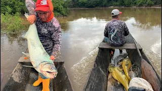 Amigos de la Pesca cap 109: ATAQUE BRUTAL! payara gigante destrozó el señuelo, LA ASAMOS en la PLAYA