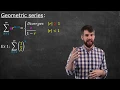 Geometric Series Convergence Derivation and Example