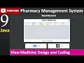 9 Pharmacy Management System in java - View Medicine Page JFrame Mysql Database Netbeans IDE