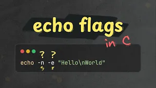 Adding flags to our custom Echo implementation in C
