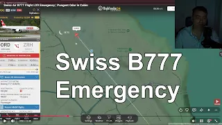 Swiss Air B777 Flight LX9 Emergency | Pungent Odor in Cabin