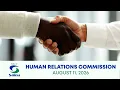 Human Relations Commission - August 11 2026