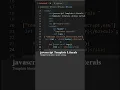 JavaScript template literals in Html and CSS an JavaScript part 3