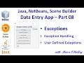 JavaFX NetBeans SceneBuilder - Data Entry App