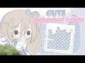 cute background tutorial Ibis Paint x Tutorial