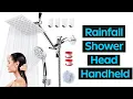 Best Shower Head Review 2021 COSYLAND Rainfall Shower Head Handheld