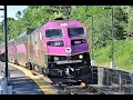 Evening MBTA Rush Hour Trains On The Franklin Line