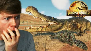 DEINOSUCHUS vs EVERY DINOSAUR in JURASSIC WORLD EVOLUTION 2