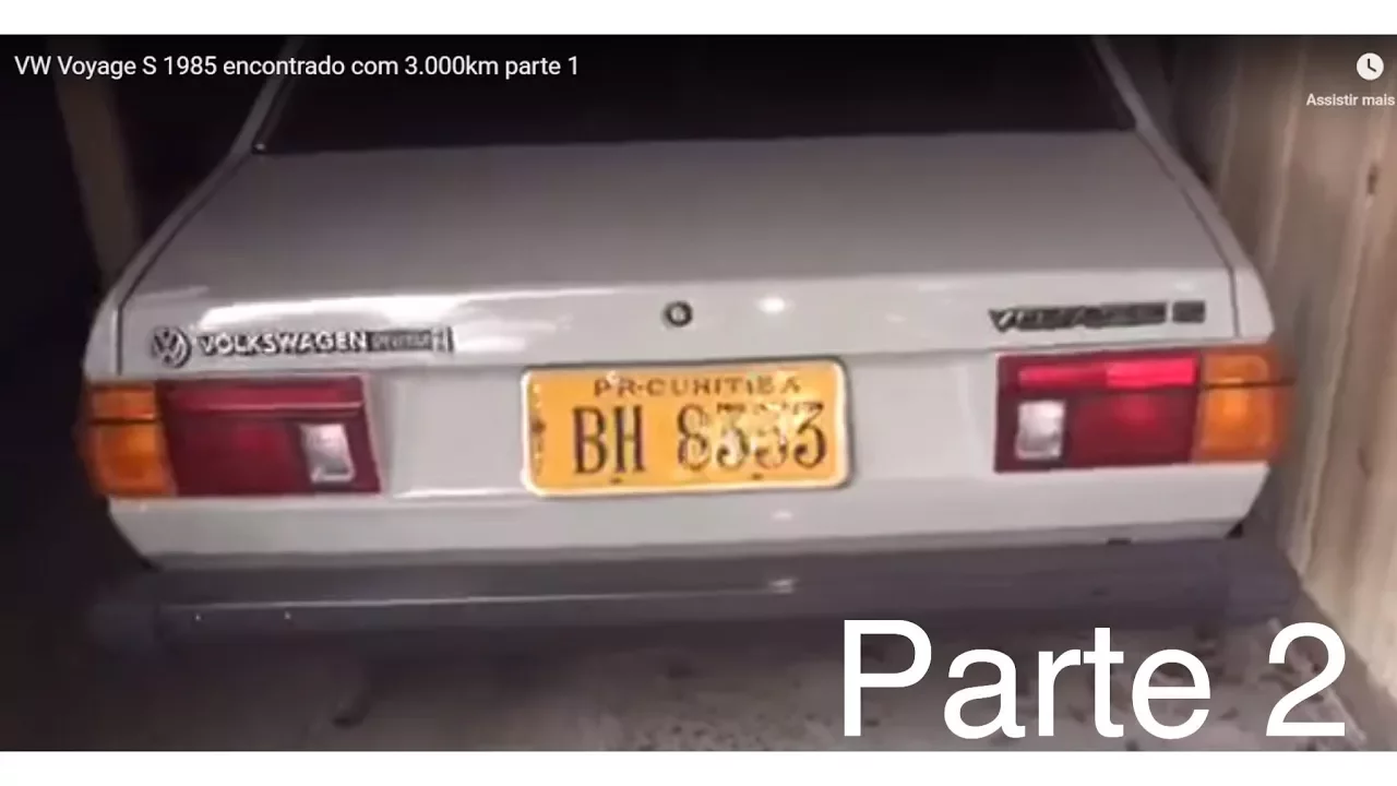 VW Voyage S 1985 encontrado com 3.000km Parte 2 Reginaldo de Campinas