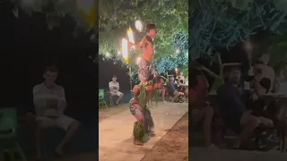 Traditional Polynesian Fire Dancing in Moorea 🇵🇫