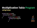 How to Create a Multiplication Table in Java Beginner Friendly