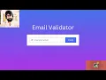 15 Email Validator Using HTML CSS JAVASCRIPT