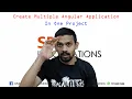 How to Create Multiple Angular Application in one Project Angular Angular Work Space